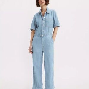 Levi's Light Blue Denim Jumpsuit